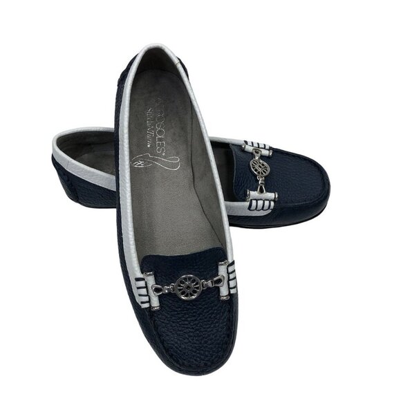 AEROSOLE‎ SHOES NUWLY WED LEATHER LOAFER 7.5M SHOES - Picture 2 of 9
